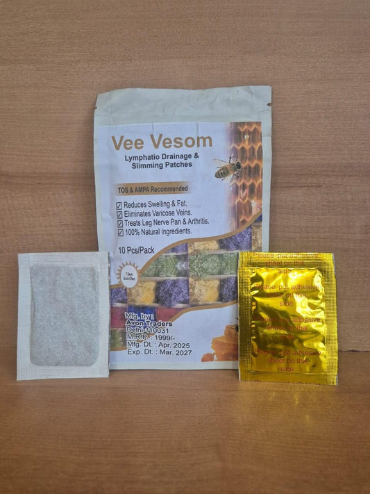 Vee Vesom Lymphatic Daiamage & Sliming Patches (10 Patches)